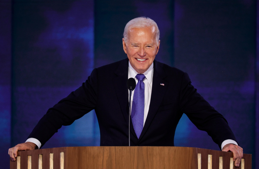 Tổng thống Joe Biden tại Đại hội toàn quốc đảng Dân chủ.