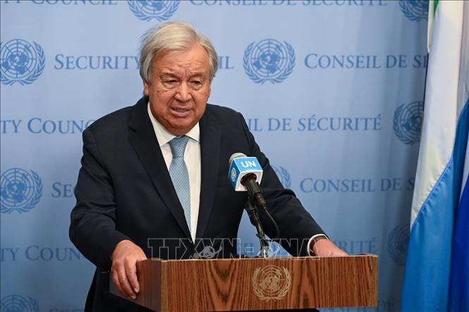 Tổng thư ký Liên hợp quốc Antonio Guterres. Ảnh: THX/TTXVN