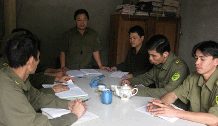 Công an xã Phúc An (Yên Bình) triển khai phương án bảo vệ an ninh trật tự trên địa bàn). Ảnh  minh họa.