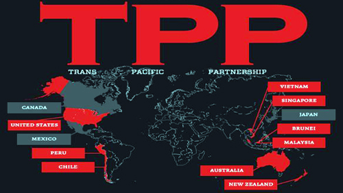 12 quốc gia tham gia đàm phán Hiệp định TPP.