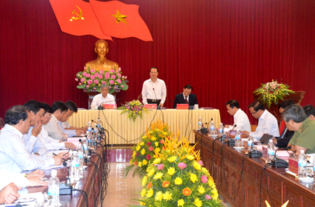 Phó Thủ tướng Chính phủ Vũ Văn Ninh phát biểu kết luận buổi làm việc