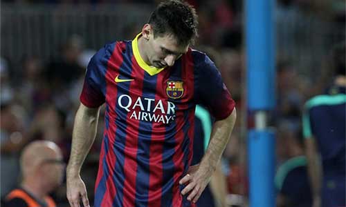 Messi lần thứ 2 trong mùa giải gặp chấn thương