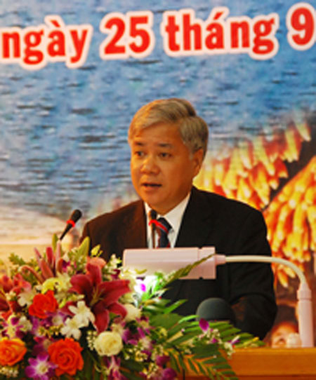 Đồng chí Đỗ Văn Chiến - Ủy viên Ban chấp hành Trung ương Đảng, Bí thư Tỉnh ủy.
