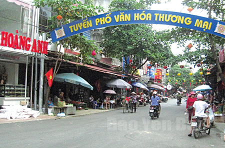 Đường Nguyễn Thị Minh Khai được đầu tư xây dựng thành tuyến phố Văn hóa thương mại.