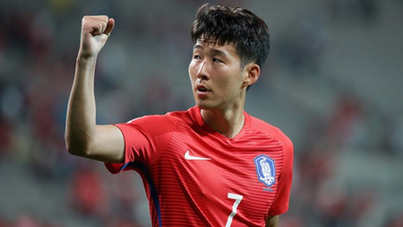 Son Heung-Min cùng tuyển Hàn Quốc giành vé tới Nga dự World Cup 2018.