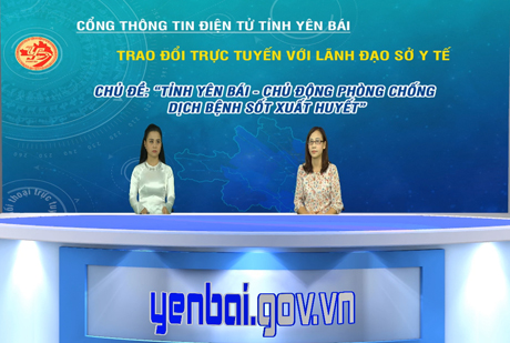 Lãnh đạo Sở Y tế tỉnh tổ chức cuộc đối thoại trực tuyến với nhân dân.