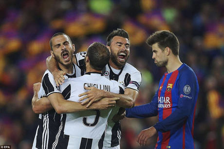 Juventus đã loại Barcelona ở tứ kết Champions League năm ngoái.