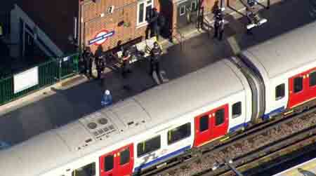 Địa điểm xảy ra vụ đánh bom tại ga Parsons, London. (Ảnh: VTV)