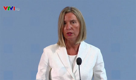 Đại diện cấp cao EU về chính sách an ninh và đối ngoại Federica Mogherini.
