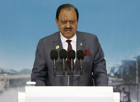 Tổng thống Pakistan Mamnoon Hussain.