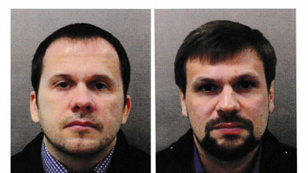 'Alexander Petrov' và 'Ruslan Boshirov', hai cái tên được lực lượng cảnh sát London, Anh đưa ra ngày 5/9.