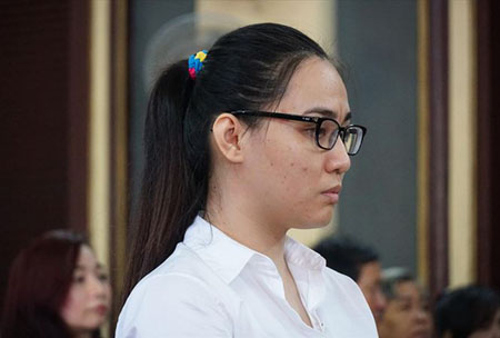 Trần Kim Yến tại phiên tòa       .