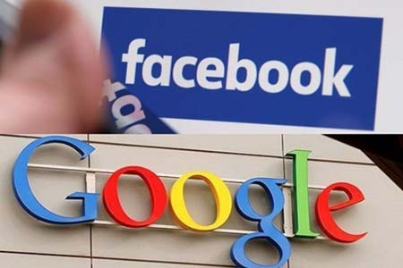 Biểu tượng Facebook và Google.