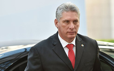Chủ tịch Cuba Miguel Diaz-Canel.
