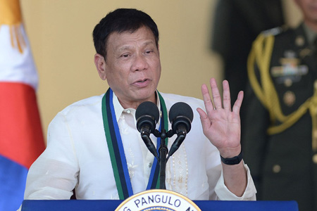 Tổng thống Rodrigo Duterte .