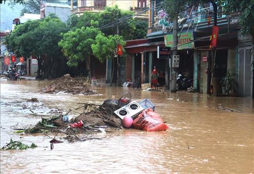 Trận mưa to những ngày vừa qua để lại hậu quả nặng nề cho bà con nhân dân thị trấn Yên Minh, huyện Yên Minh, tỉnh Hà Giang.