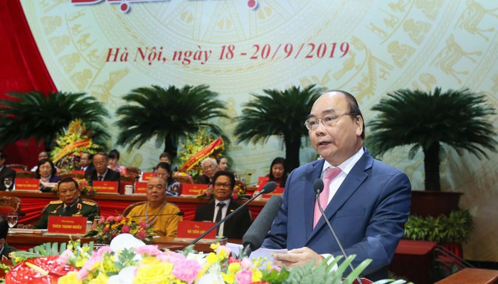Thủ tướng Chính phủ Nguyễn Xuân Phúc phát biểu chỉ đạo tại đại hội.