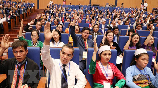Đại biểu hiệp thương cử Uỷ ban Trung ương MTTQ Việt Nam khóa IX.