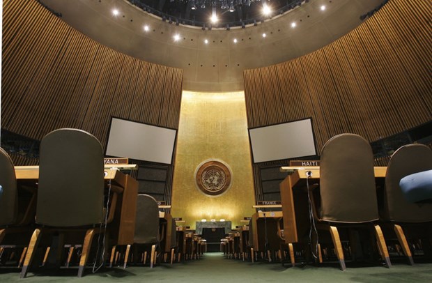 Phòng họp Đại hội đồng Liên hợp quốc tại New York, Mỹ.