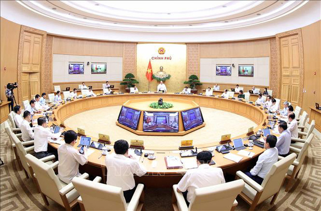 Quang cảnh phiên họp Chính phủ thường kỳ tháng 8/2020 diễn ra ngày 4/9.