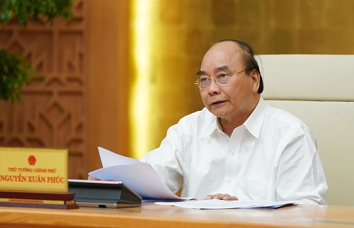 Thủ tướng Nguyễn Xuân Phúc phát biểu kết luận cuộc họp