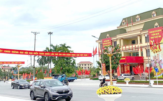 Trung tâm Hội nghị tỉnh trước ngày diễn ra Đại hội đại biểu Đảng bộ tỉnh Yên Bái lần thứ XIX, nhiệm kỳ 2020 - 2025.