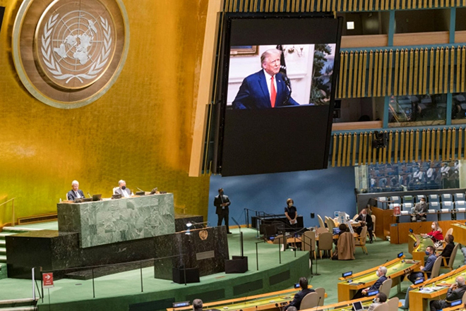 Năm nay, lãnh đạo các nước trên thế giới không thể có mặt tại trụ sở Liên Hợp Quốc, thay vào đó họ thay vào đó họ có bài phát biểu qua video được ghi âm trước.