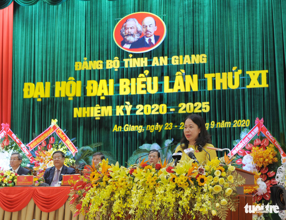 Bà Võ Thị Ánh Xuân tái đắc cử Bí thư Tỉnh ủy An Giang, nhiệm kỳ 2020-2025.