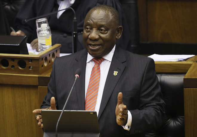 Tổng thống Nam Phi Cyril Ramaphosa.