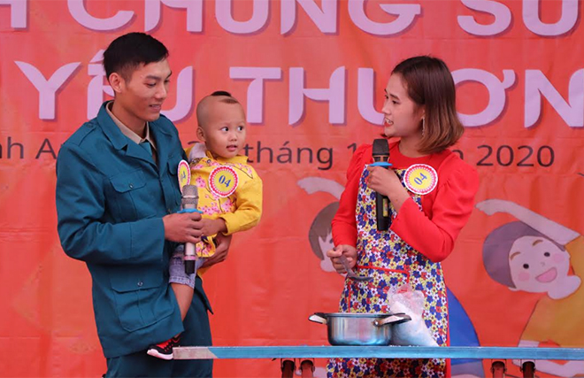 Hình ảnh tại Cuộc thi “Gia đình chung sức” của xã Minh An.