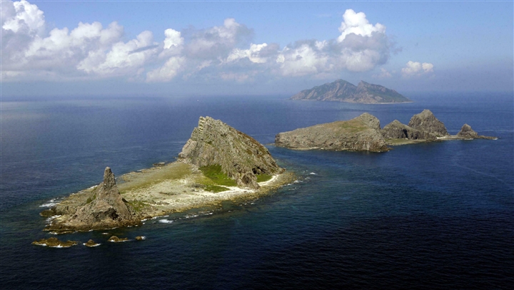 Các đảo Minamikojima, Kitakojima và Uotsuri trên quần đảo Senkaku ở biển Hoa Đông.