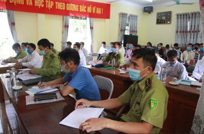 Lớp tập huấn tại xã Phình Hồ, huyện Trạm Tấu.