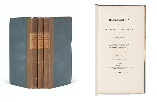 Ấn bản tiểu thuyết 'Frankenstein' năm 1818 vừa được bán với giá 1,17 triệu USD