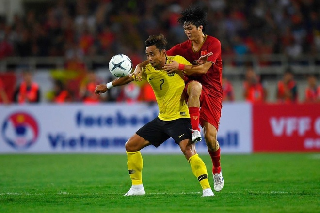 Đội tuyển Malaysia (áo vàng) thua Việt Nam cả hai trận ở vòng loại thứ hai World Cup 2022.