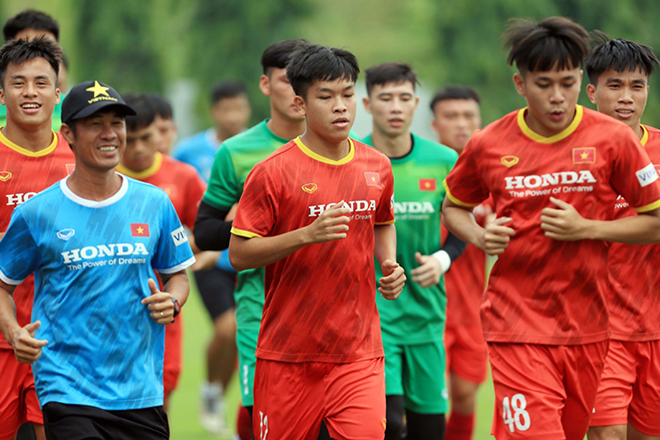 U23 Việt Nam đang tập luyện tại Trung tâm đào tạo bóng đá trẻ Việt Nam để chuẩn bị cho vòng loại U23 châu Á 2022.