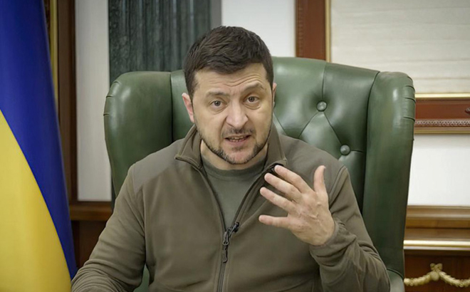 Tổng thống Ukraine Volodymyr Zelensky.