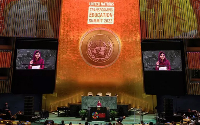 Hội nghị thượng đỉnh về chuyển đổi giáo dục bên lề Đại hội đồng Liên Hiệp Quốc hôm 19-9.