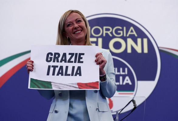 Bà Giorgia Meloni, lãnh đạo Đảng Brothers of Italy (Đảng Anh em Italy)