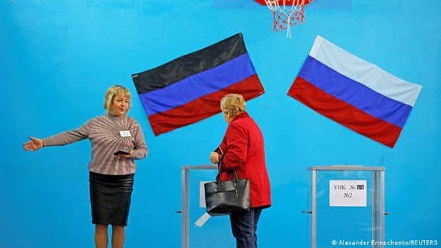 Một số khu vực ở Ukraine tổ chức trưng cầu ý dân về việc sáp nhập vào Nga.