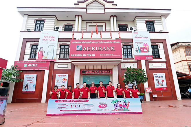 Trụ sở Agribank Chi nhánh Bắc Yên Bái tại sô 133, đường Nguyễn Thái Học, phường Nguyễn Thái Học, thành Phố Yên Bái.
