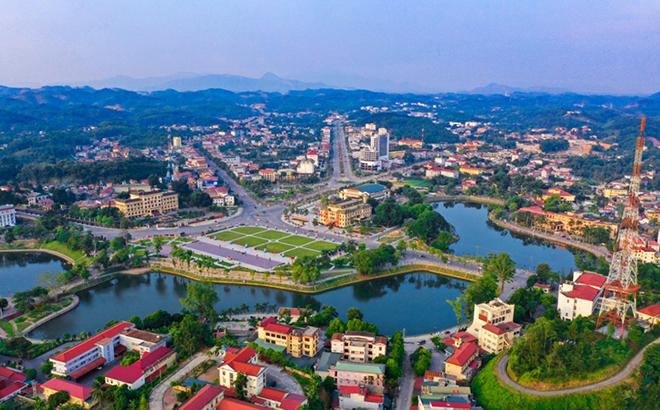 Trung tâm thành phố Yên Bái.