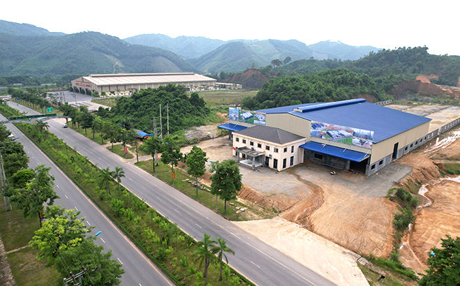 Một góc Khu công nghiệp Minh Quân, huyện Trấn Yên.