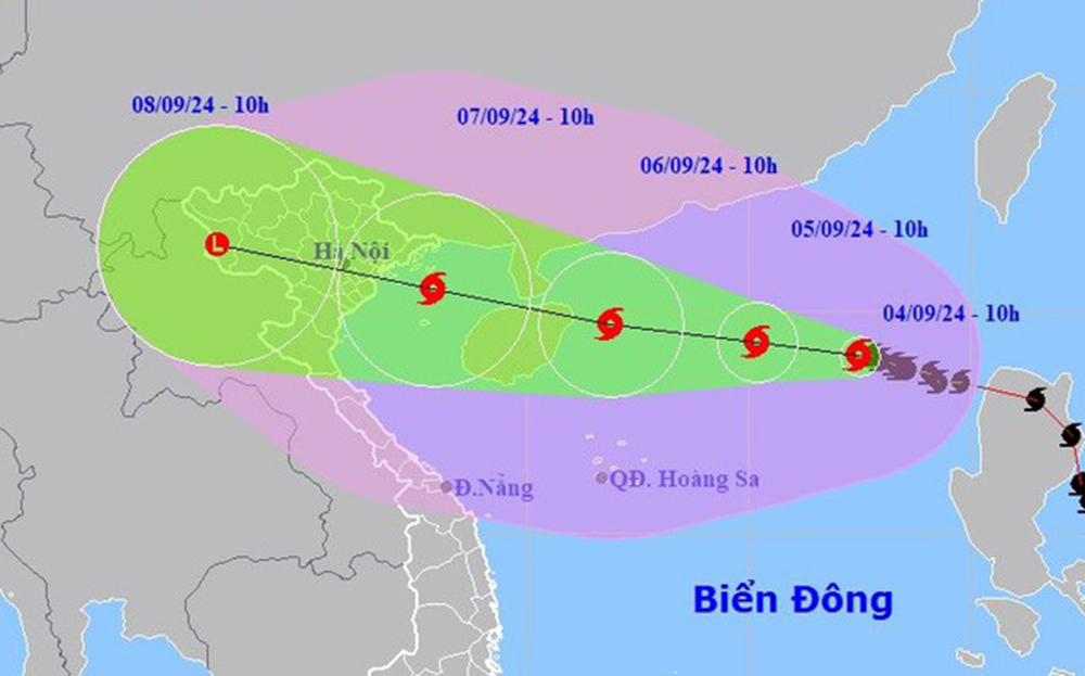 Bão số 3 năm 2024 được dự báo có sức tàn phá mạnh và khả năng đi sâu vào đất liền gây ảnh hưởng đến tỉnh Yên Bái.