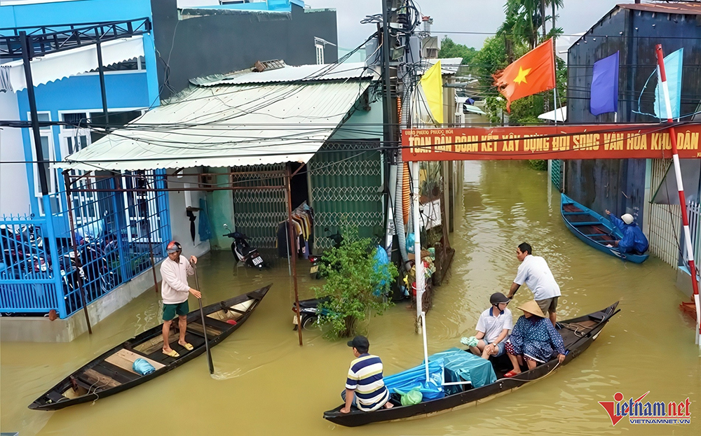 Đối với tình huống xuất hiện lũ, ngập lụt, Quảng Nam sẽ sơ tán người dân đến các địa điểm cao.