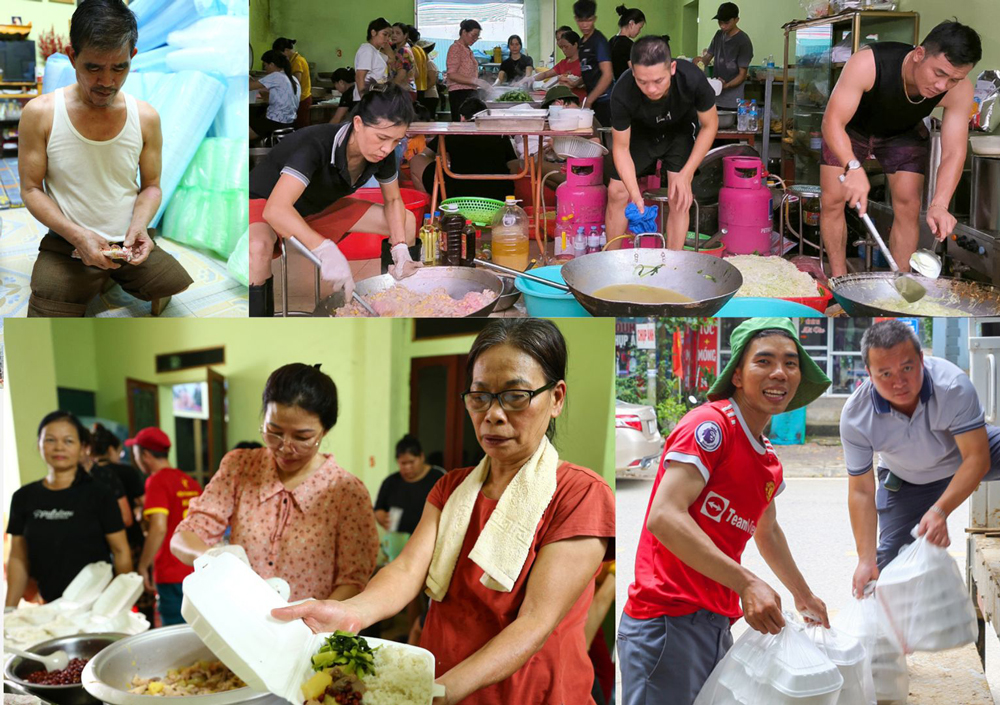 Bếp ăn từ thiện của gia đình thương binh Hùng Nhâm ở tổ 3, phường Yên Thịnh lan tỏa yêu thương và tinh thần tương thân, tương ái chung tay vì cộng đồng.