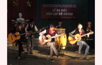 Trường Cao đẳng Văn hóa Nghệ thuật tỉnh ra mắt Câu lạc bộ Guitar 