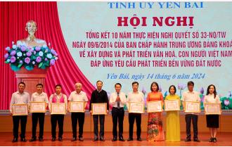 Yên Bái tổng kết 10 năm thực hiện Nghị quyết 33 về xây dựng và phát triển văn hóa, con người Việt Nam