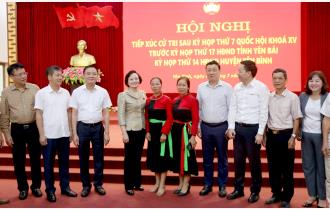 Bộ trưởng Bộ Nội vụ Phạm Thị Thanh Trà tiếp xúc cử tri huyện Yên Bình