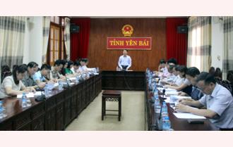 UBND tỉnh Yên Bái họp thống nhất về thực hiện chế độ, chính sách đối với nhóm đối tượng đặc thù