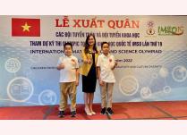 Trần Hoàng Lâm, Đào Trọng Cường là hai trong ba học sinh giành Huy chương Vàng năm nay.